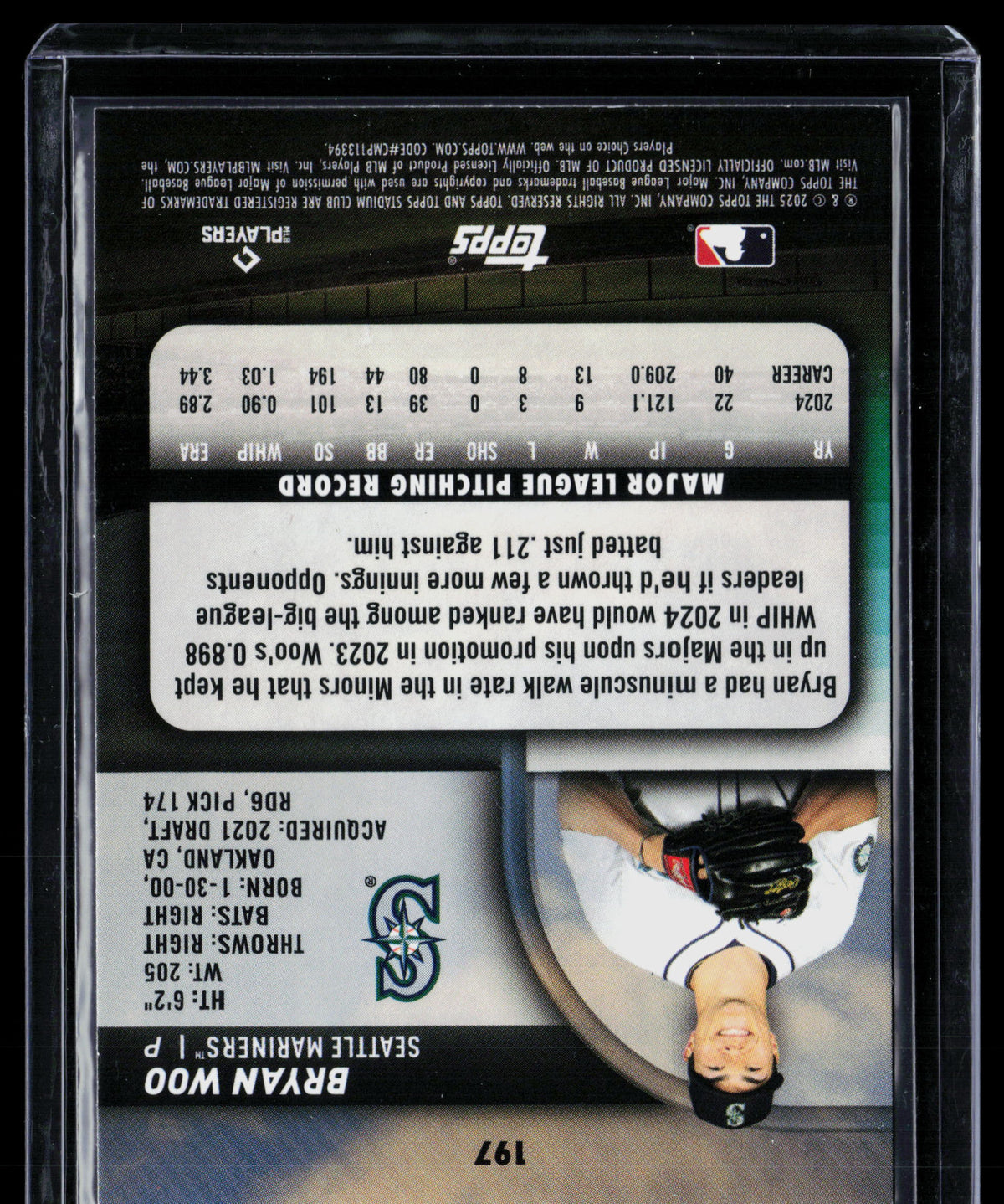 2025 Topps Stadium Club Bryan Woo #197