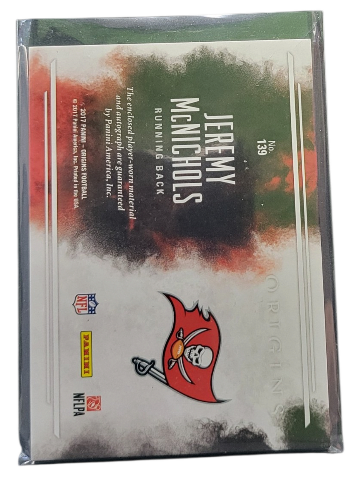 2017 Panini Origins Jeremy McNichols #139 Autograph Patch RC