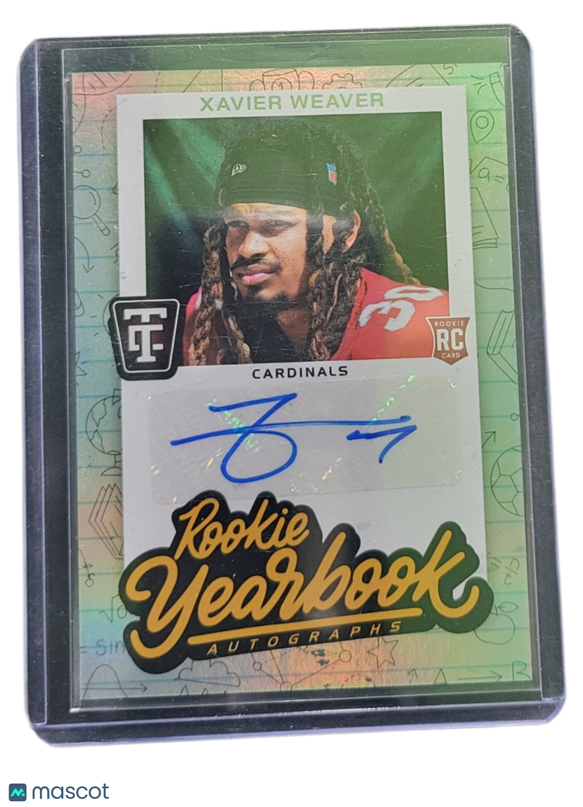 2025 Panini Totally Certified Rookie Yearbook Auto Xavier Weaver #RYA-XWR RC