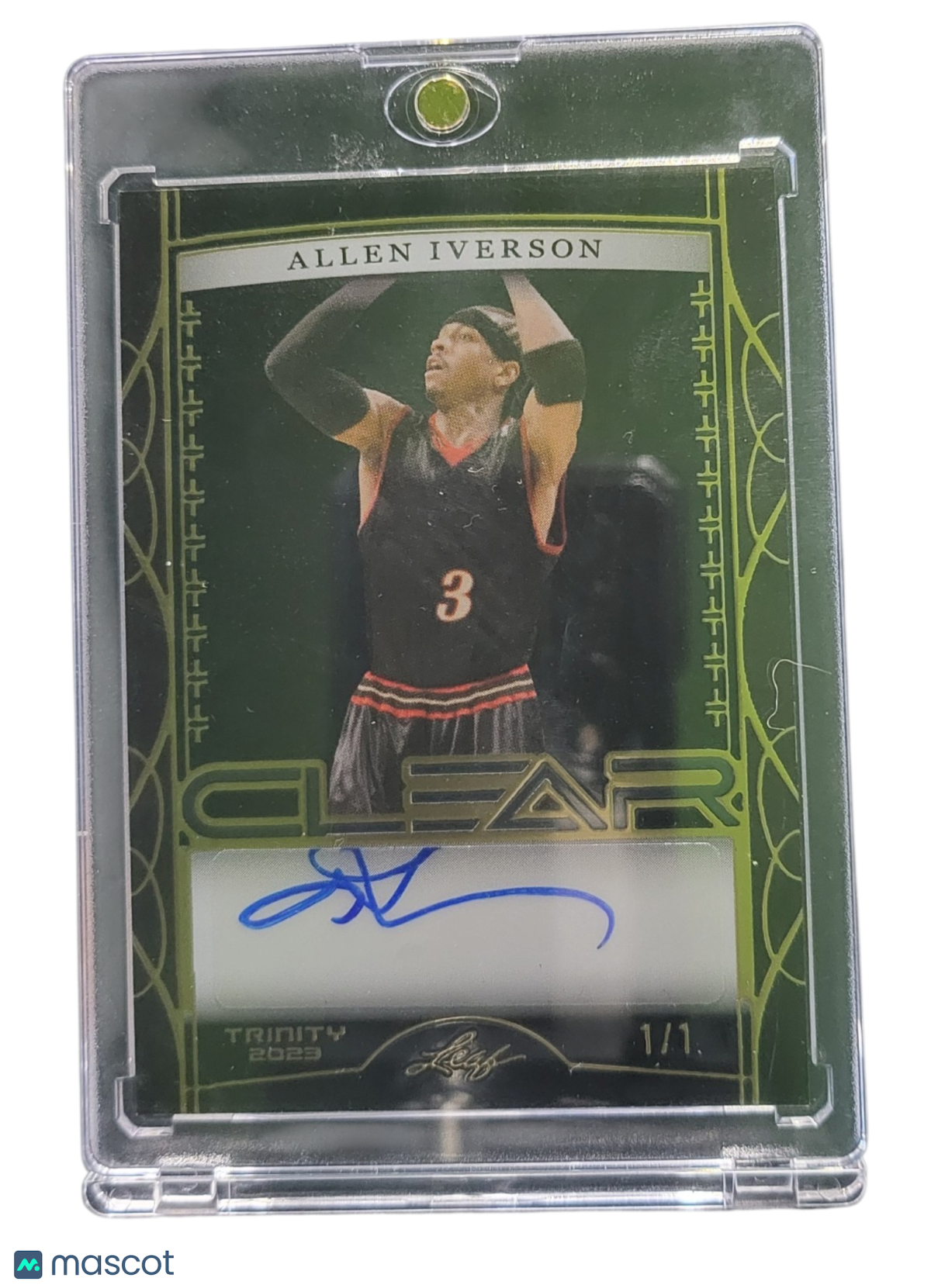 2023 Leaf Trinity Clear Allen Iverson #CA-AI2