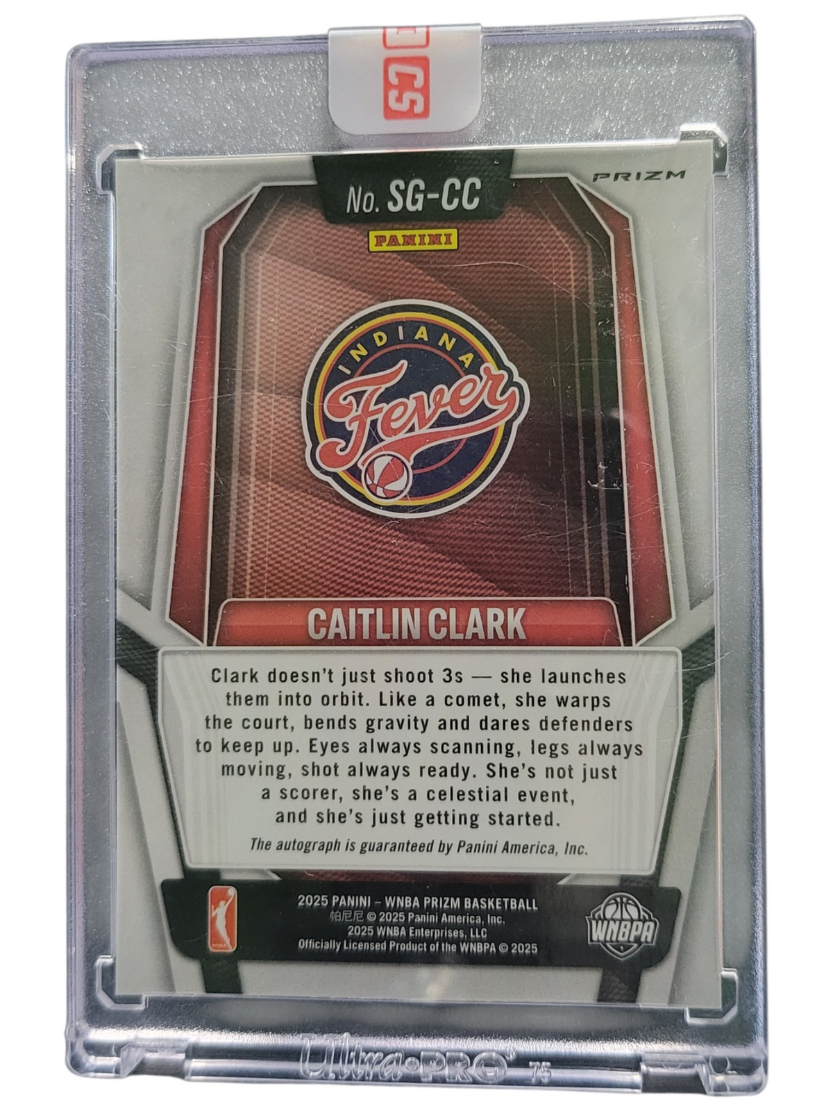2025 Panini Prizm WNBA Basketball Caitlin Clark #SG-CC