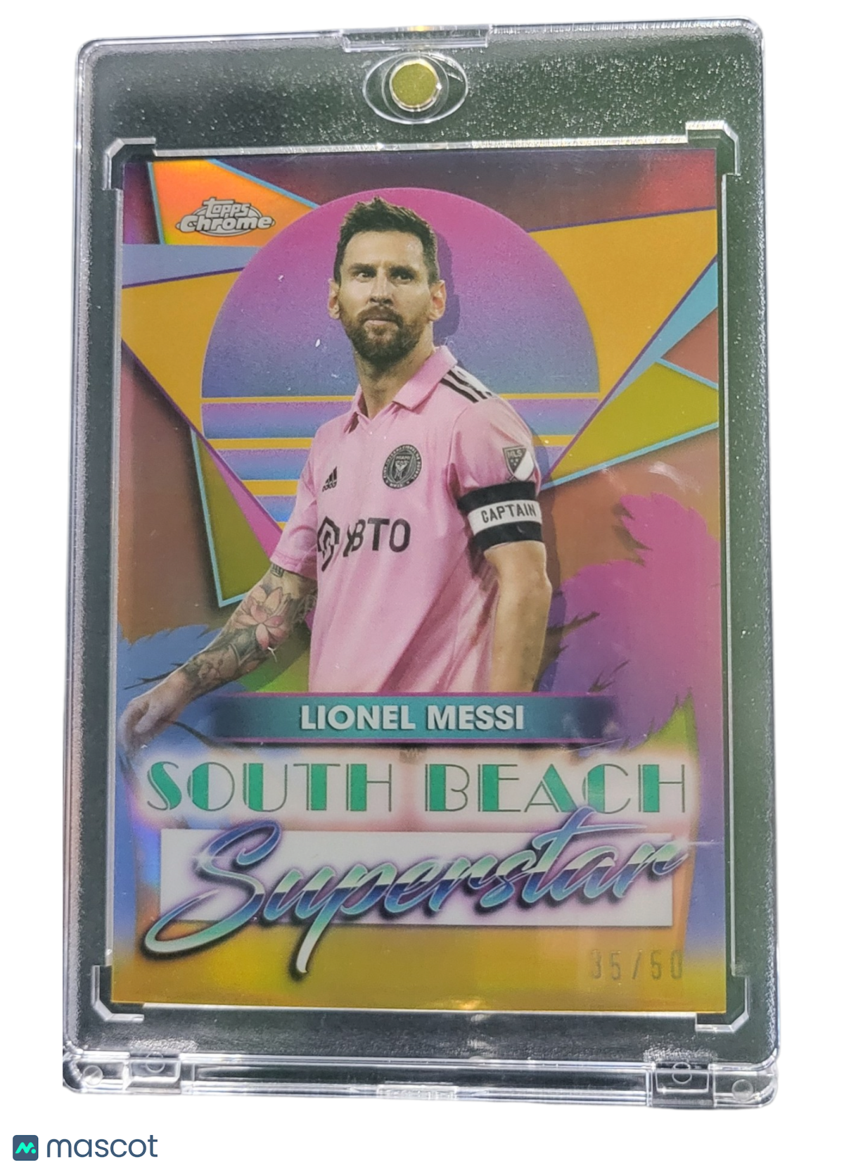 2024 Topps Chrome MLS South Beach Superstar Lionel Messi #SB-6 Gold  35/50