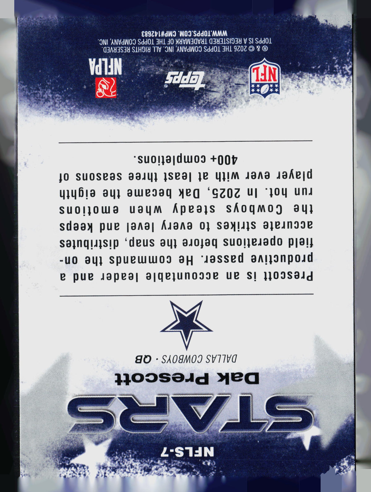 2026 Topps Stars Dak Prescott #NFLS-7