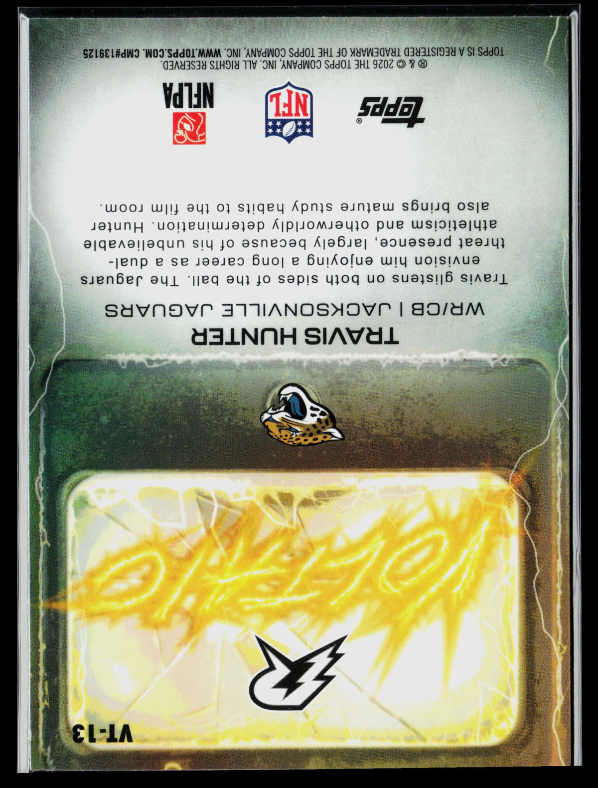 2026 Topps Voltage Travis Hunter #VT-13 RC