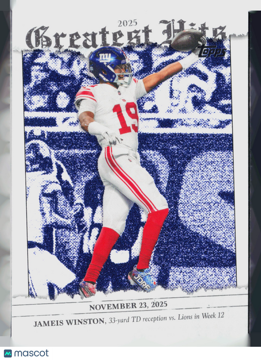 2026 Topps Greatest Hits Jameis Winston #25GH-JW