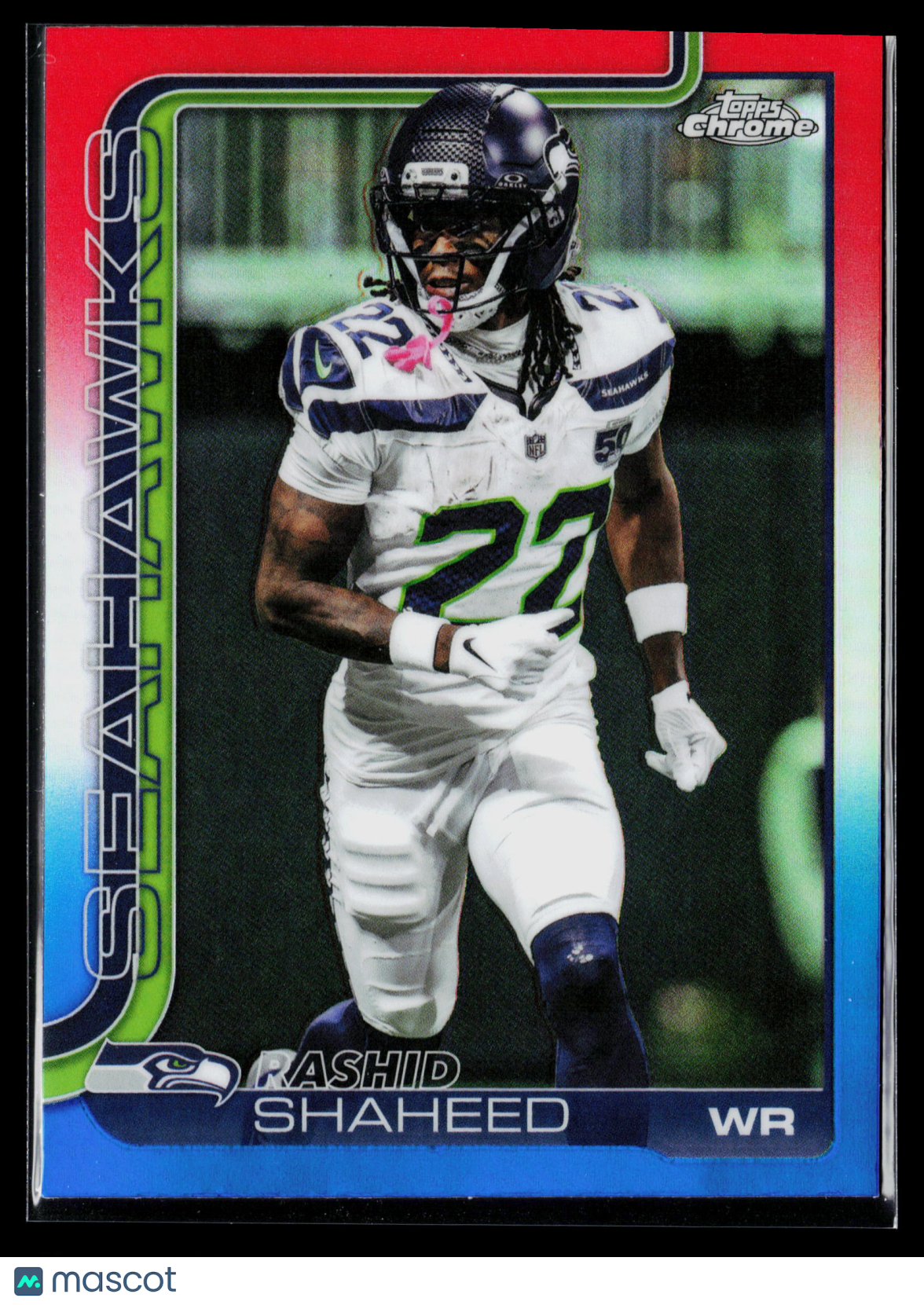 2025 Topps Chrome Rashid Shaheed #218 Red/Blue