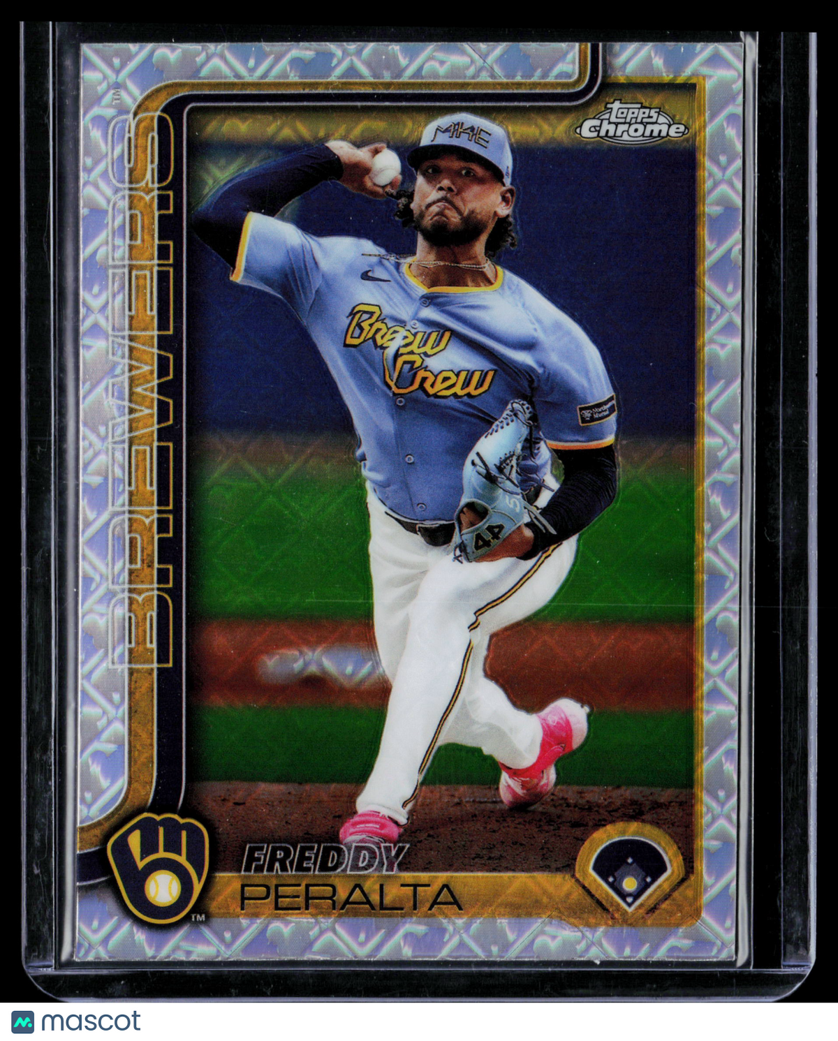 2025 Topps Chrome Freddy Peralta #95 X-Fractor