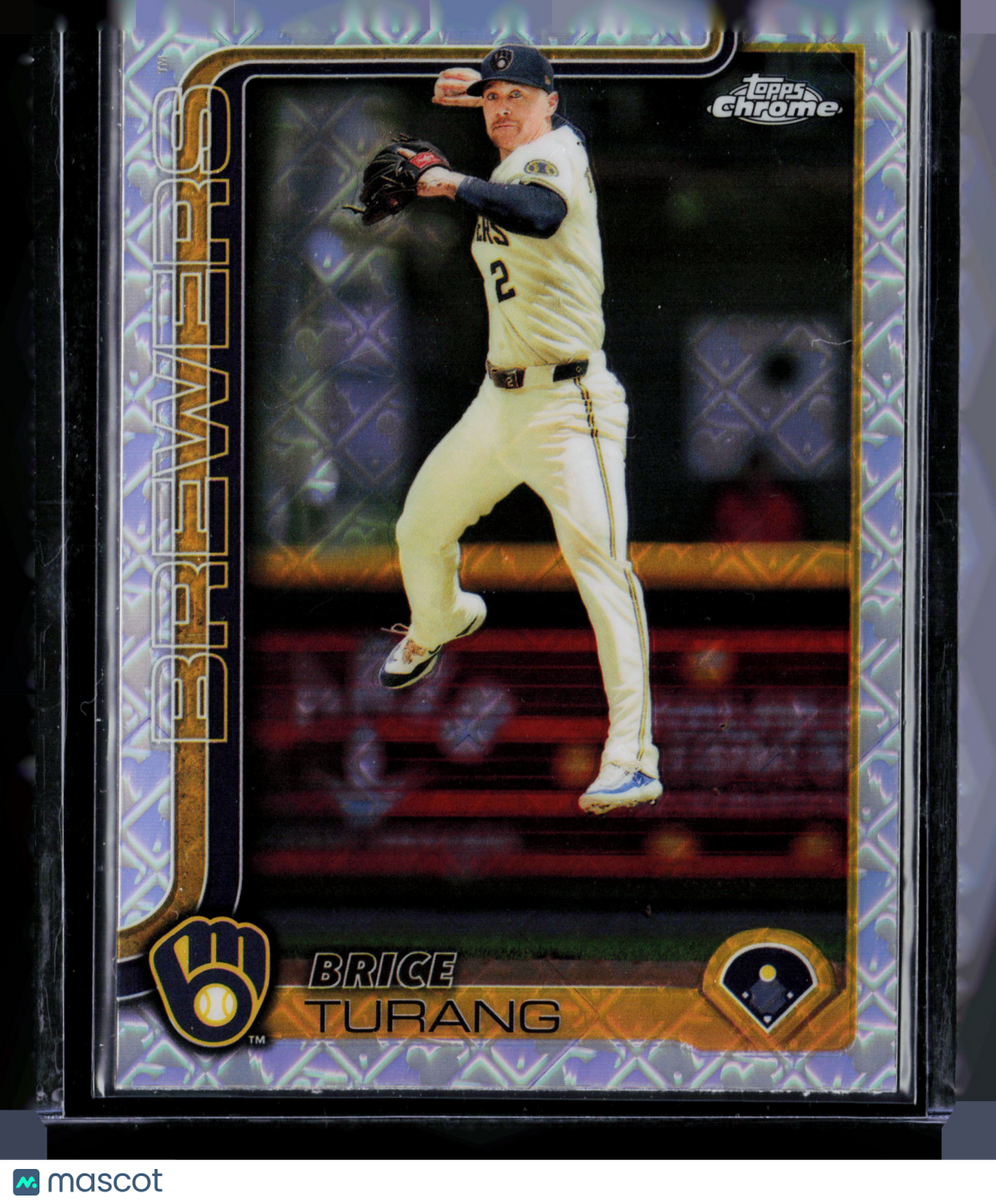 2025 Topps Chrome Brice Turang #109 Logofractor