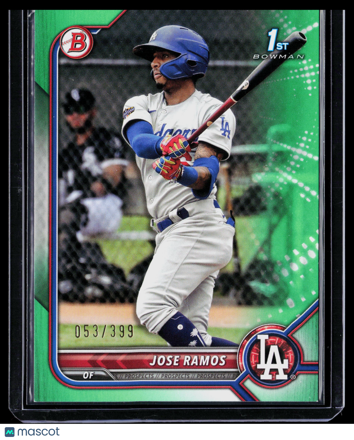 2022 Bowman Prospects Jose Ramos #BP-129 Green 053/399