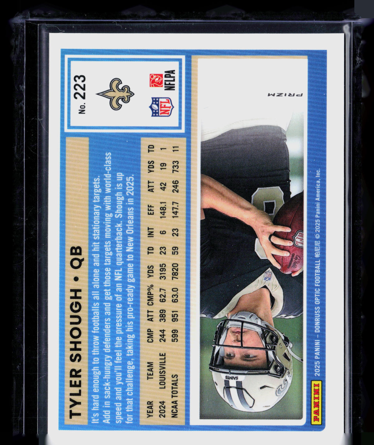 2025 Donruss Optic Tyler Shough #223