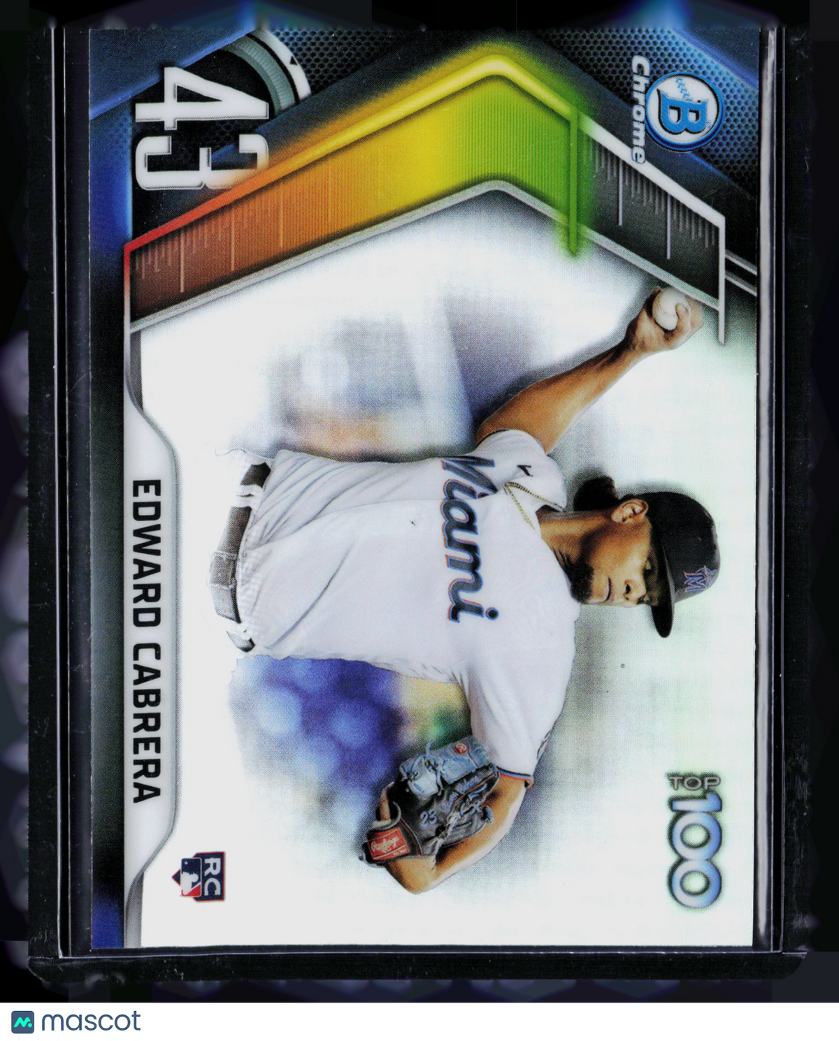 2022 Bowman Chrome Top 100 Edward Cabrera #BTP-43 RC