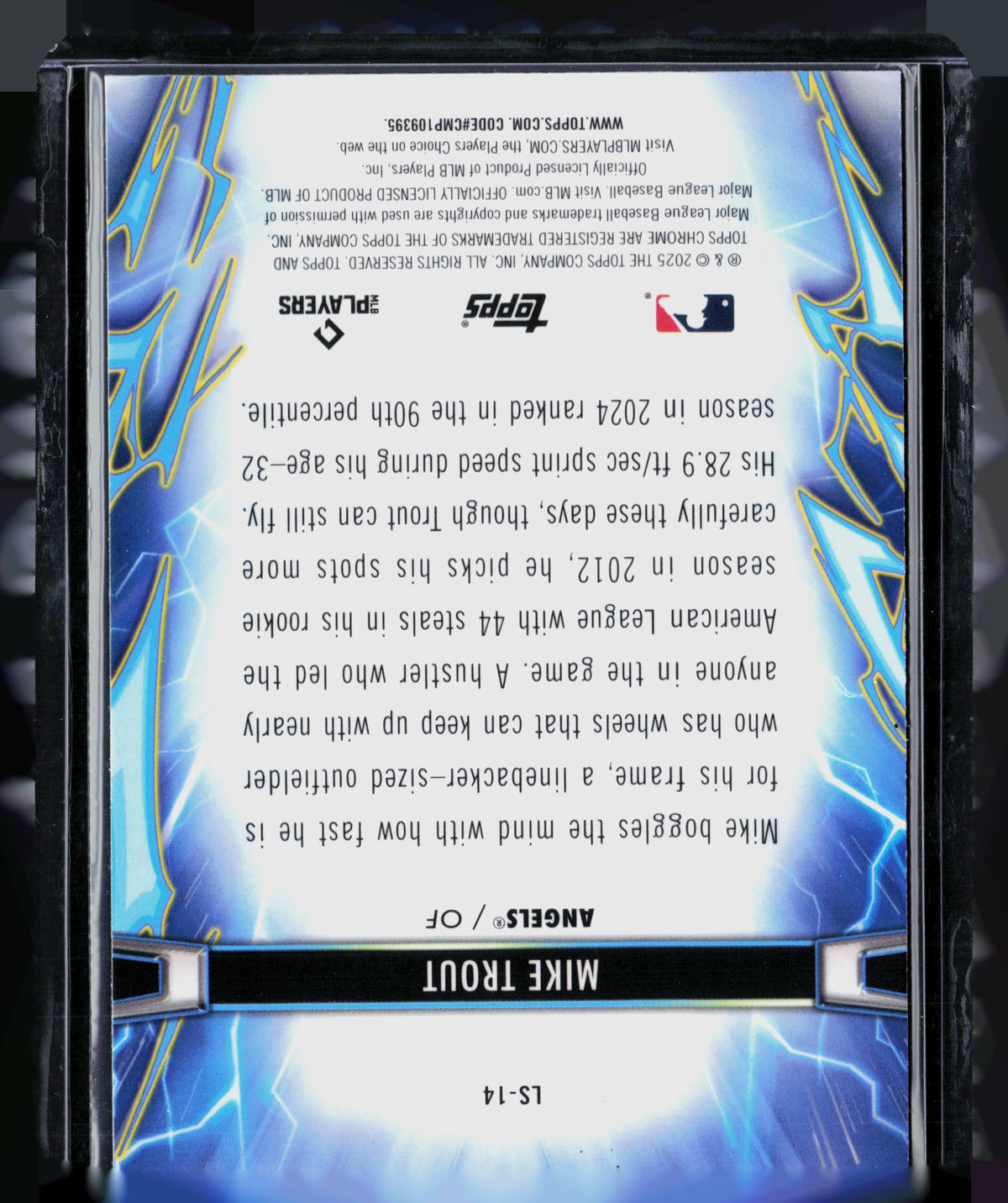 2025 Topps Chrome Light Speed Mike Trout #LS-14
