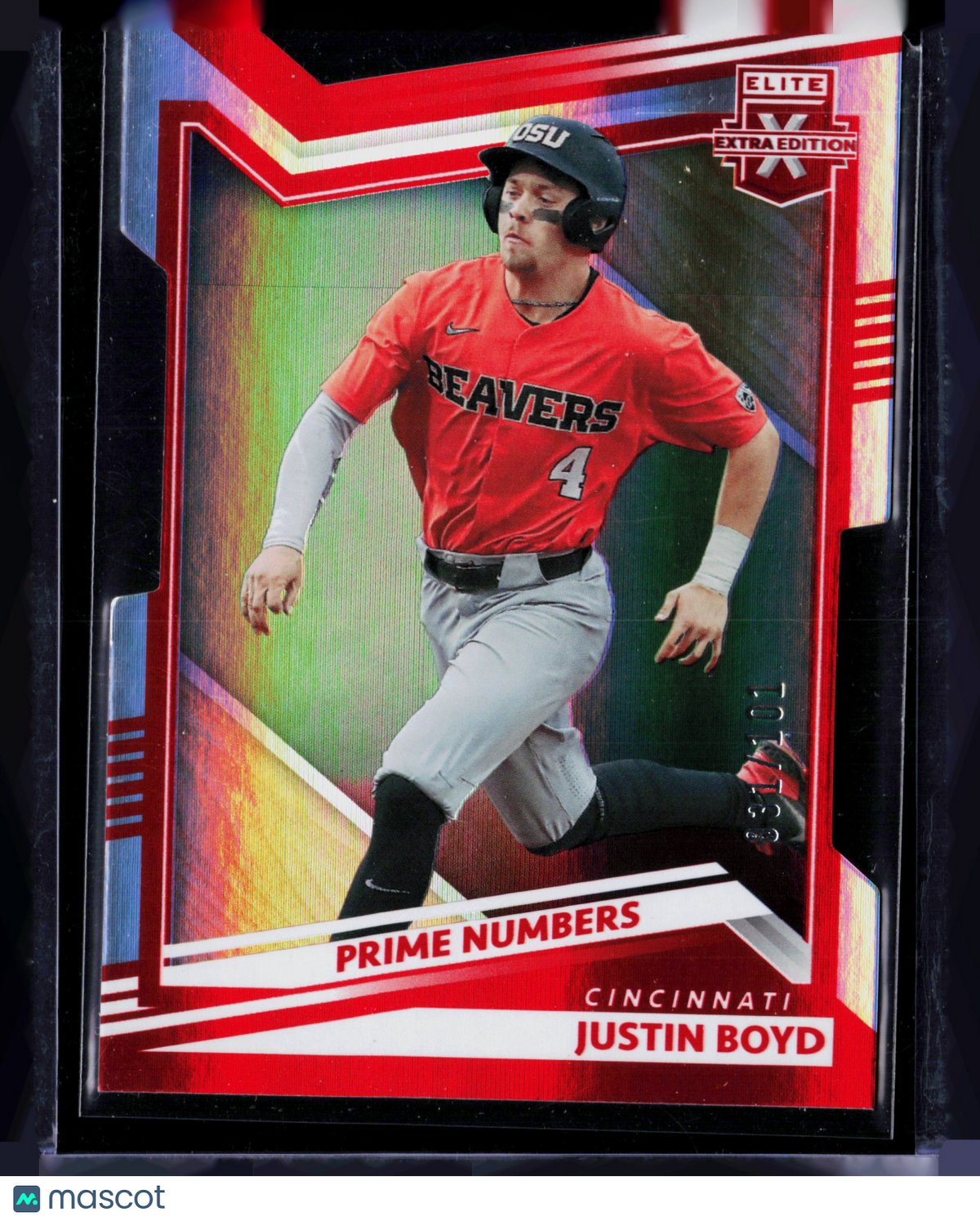 2022 Panini Elite Extra Edition Justin Boyd #73 Prime Numbers 031/101