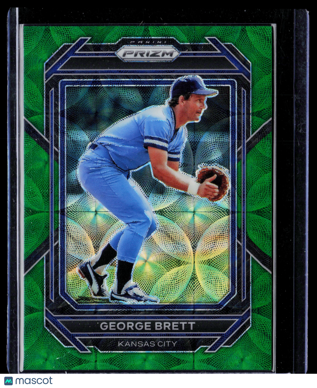 2023 Panini Prizm Baseball George Brett #81 Green Pulsar 12/75