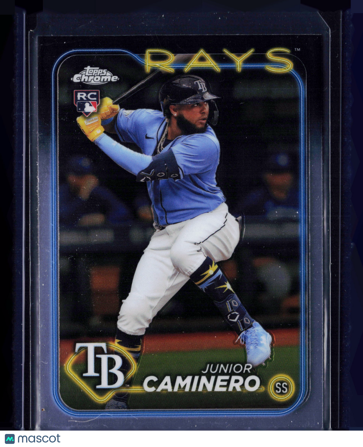 2024 Topps Chrome Junior Caminero #213 Lightboard Logo RC