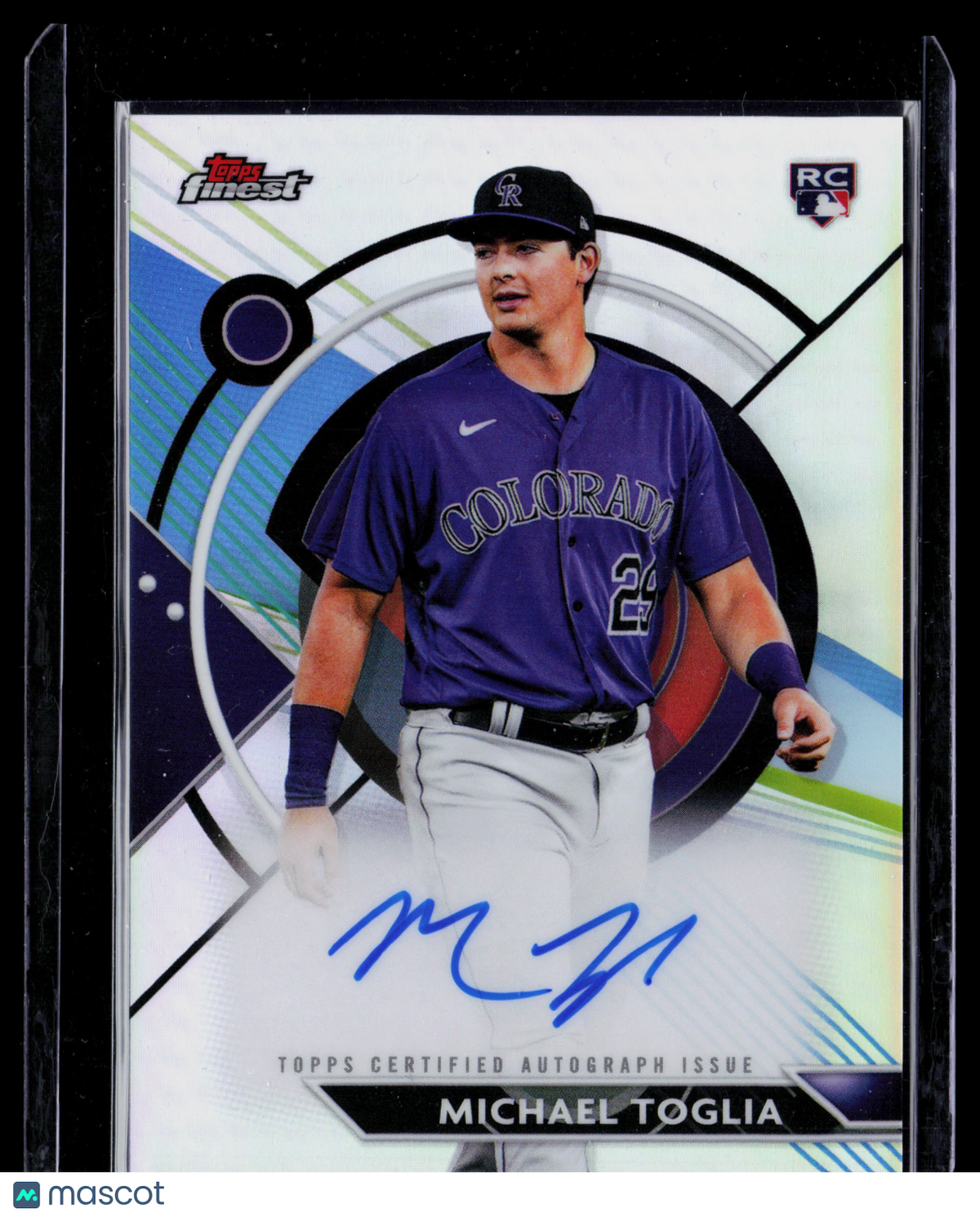 2023 Topps Finest Michael Toglia #FA-MT