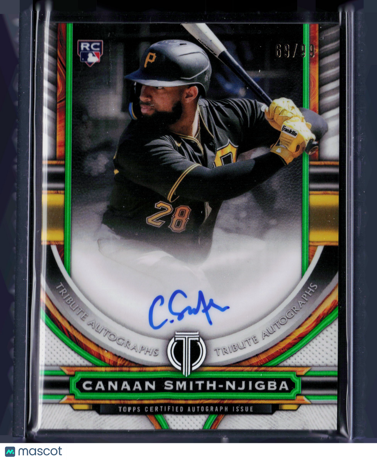 2023 Topps Tribute Canaan Smith-Njigba #TA-CSN Green 69/99 RC