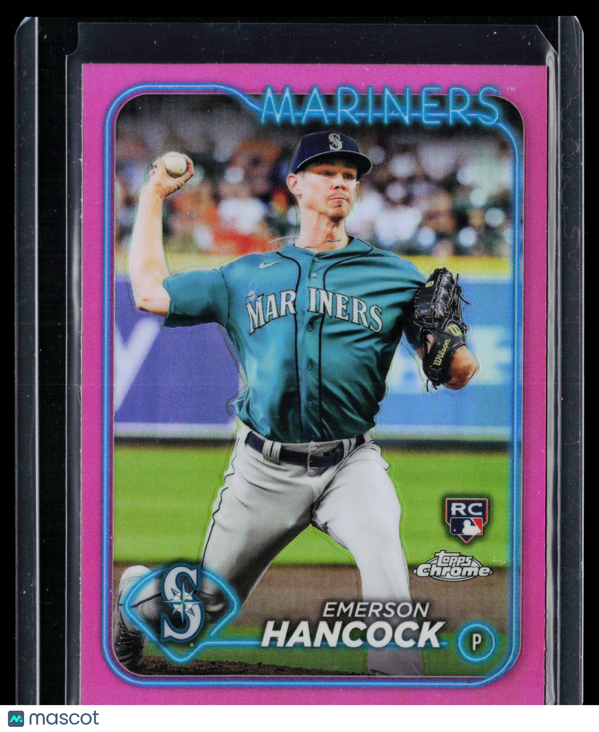 2024 Topps Chrome Emerson Hancock #245 Pink Refractor RC