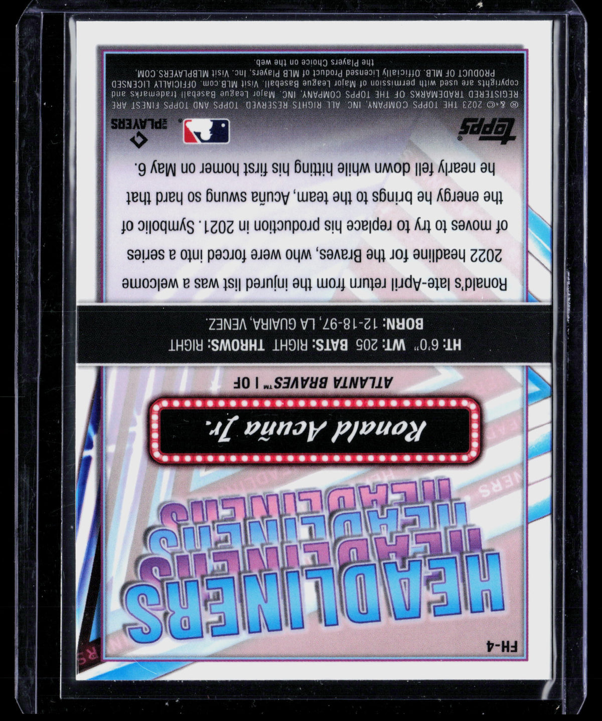 2023 Topps Finest Ronald Acuña Jr. #FH-4