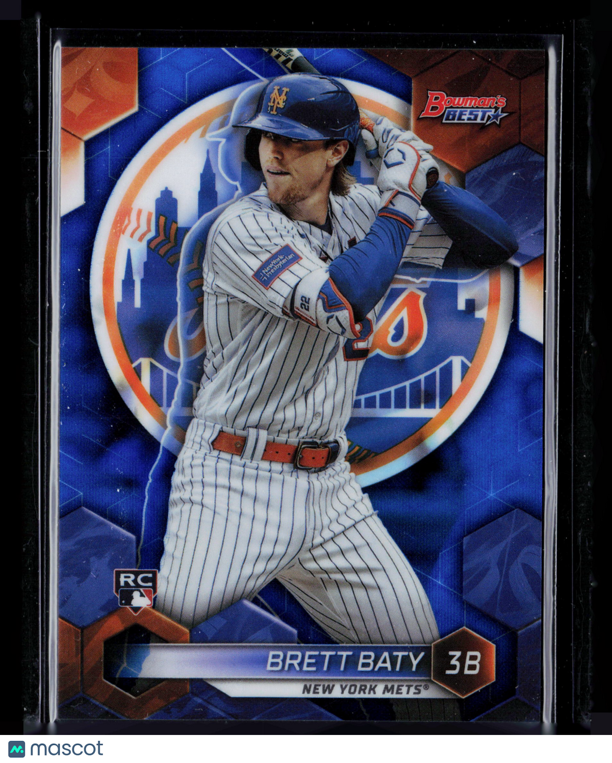 2023 Bowman's Best Brett Baty #68 Blue Refractor RC 062/150