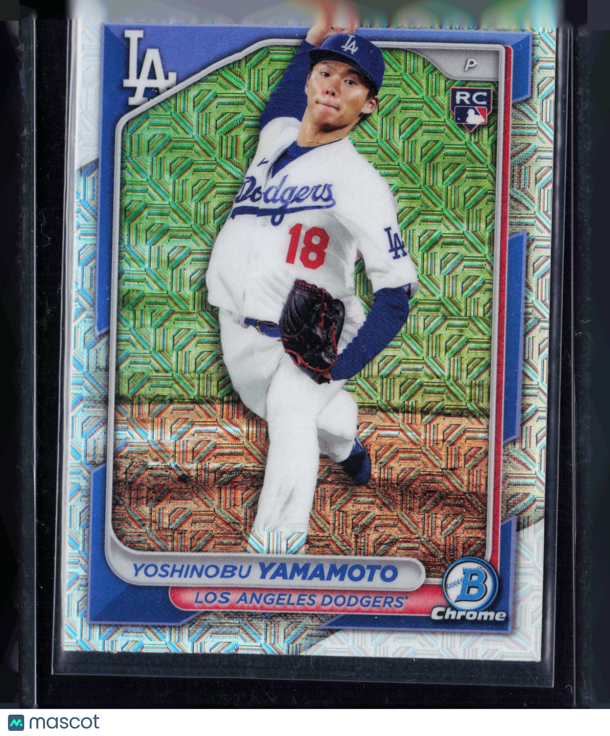 2024 Bowman Chrome Yoshinobu Yamamoto #36 Mojo Refractor RC