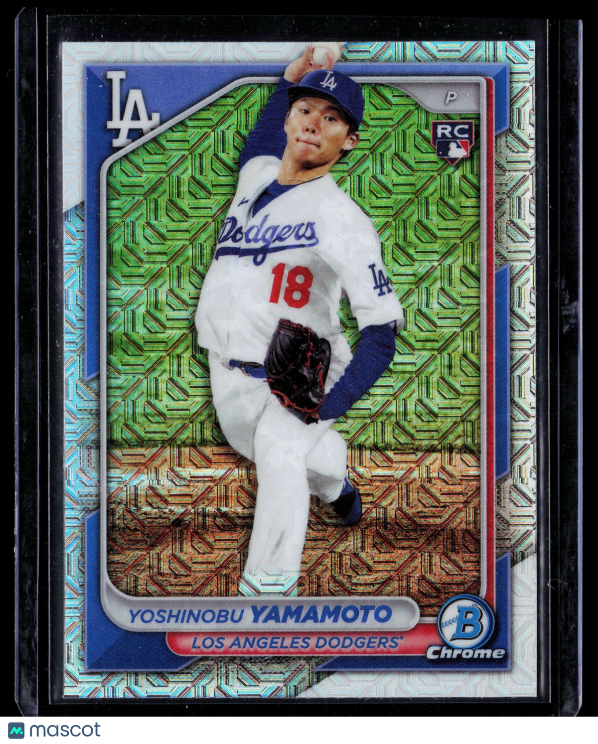 2024 Bowman Chrome Yoshinobu Yamamoto #36 Mojo Refractor RC