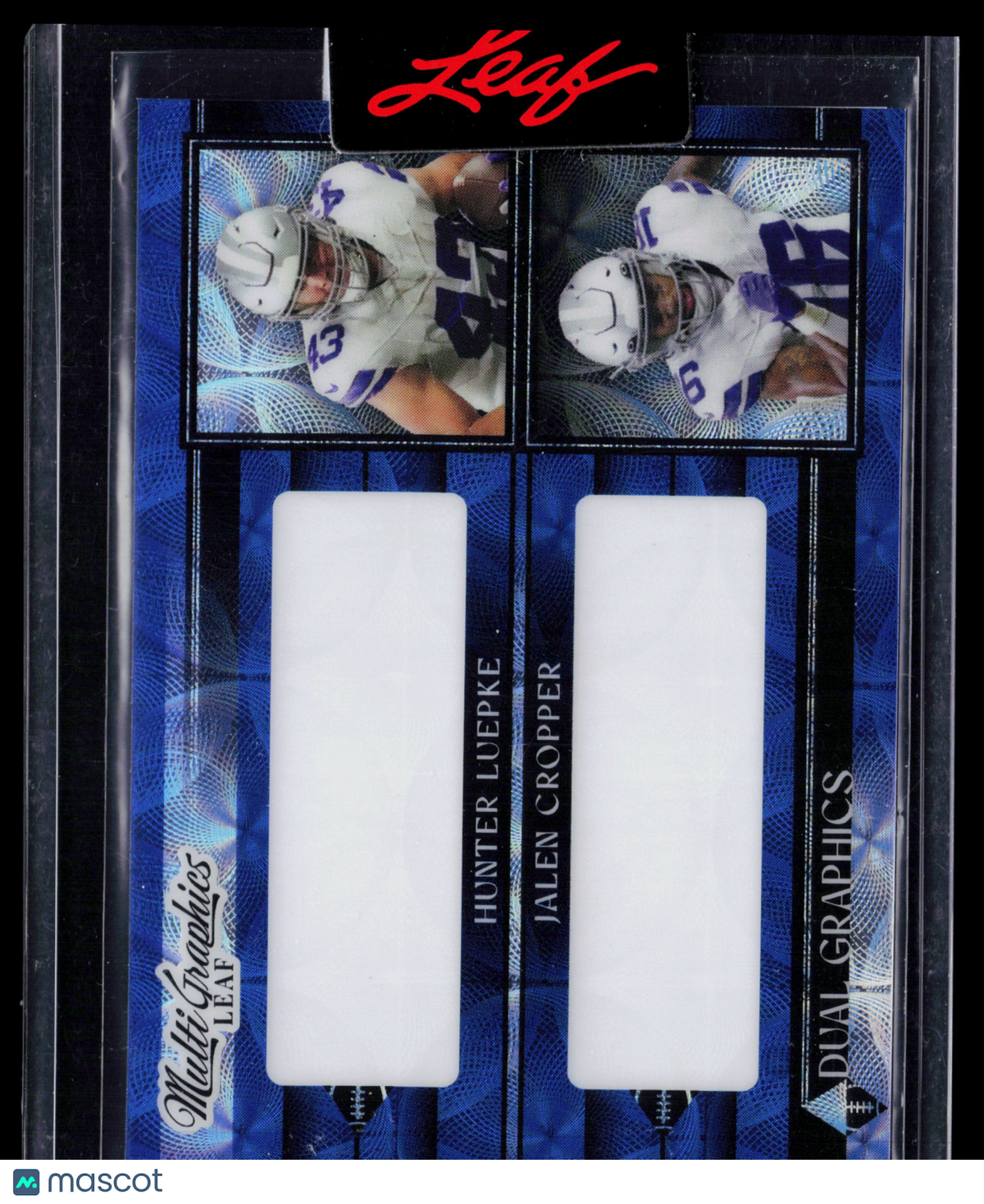 2023 Leaf Multi Graphics Hunter Luepke Jalen Cropper Blue Proof