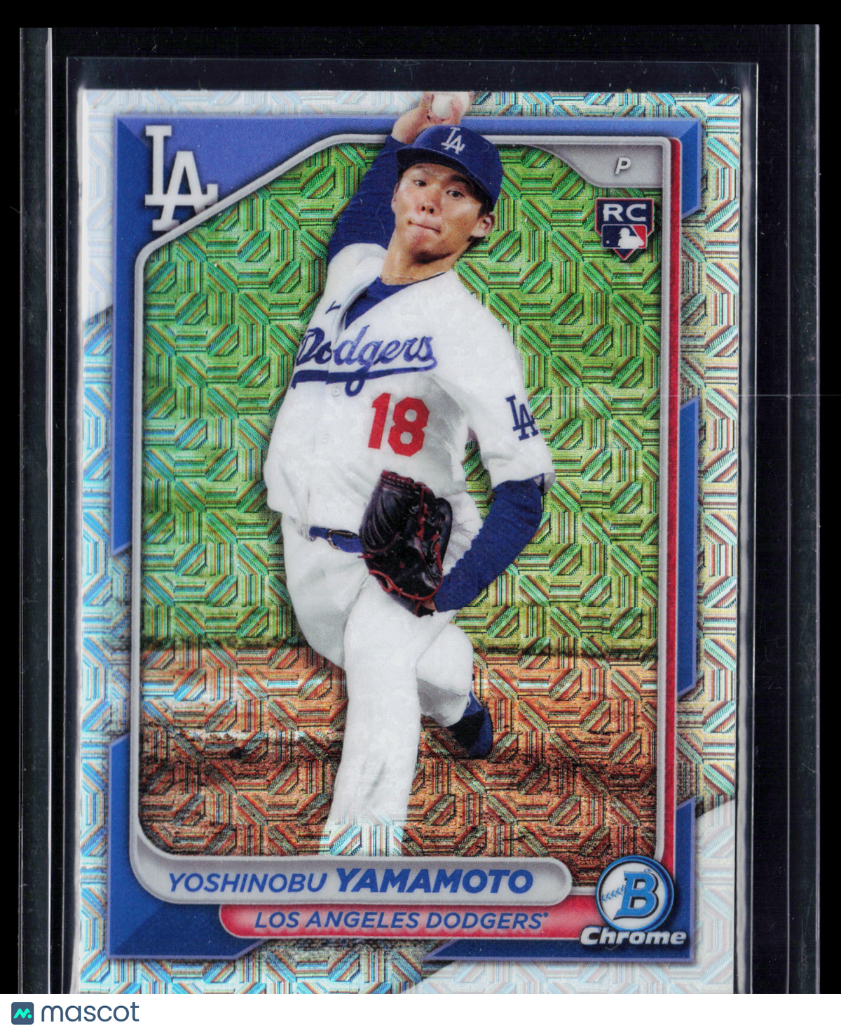 2024 Bowman Chrome Yoshinobu Yamamoto #36 Mojo Refractor RC