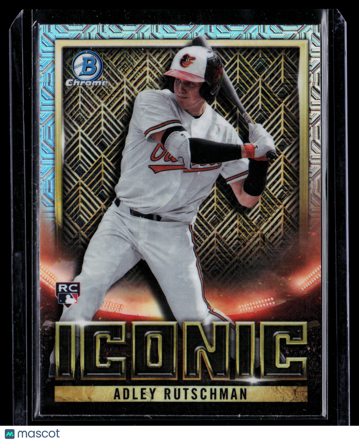 2023 Bowman Chrome Adley Rutschman #BI-21 Aqua Mojo Refractor RC