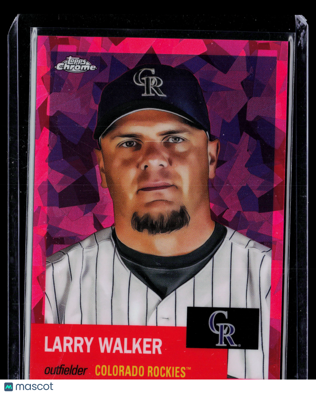 2022 Topps Chrome Platinum Anniversary Larry Walker #412 Pink Prism /1000