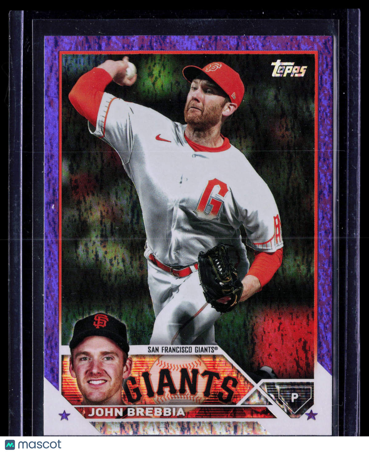 2023 Topps Update Series John Brebbia #US157 Purple Foil