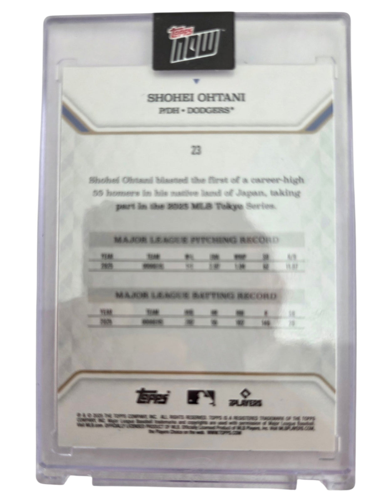 2026 Topps Now Shohei Ohtani #23 Red 5/5