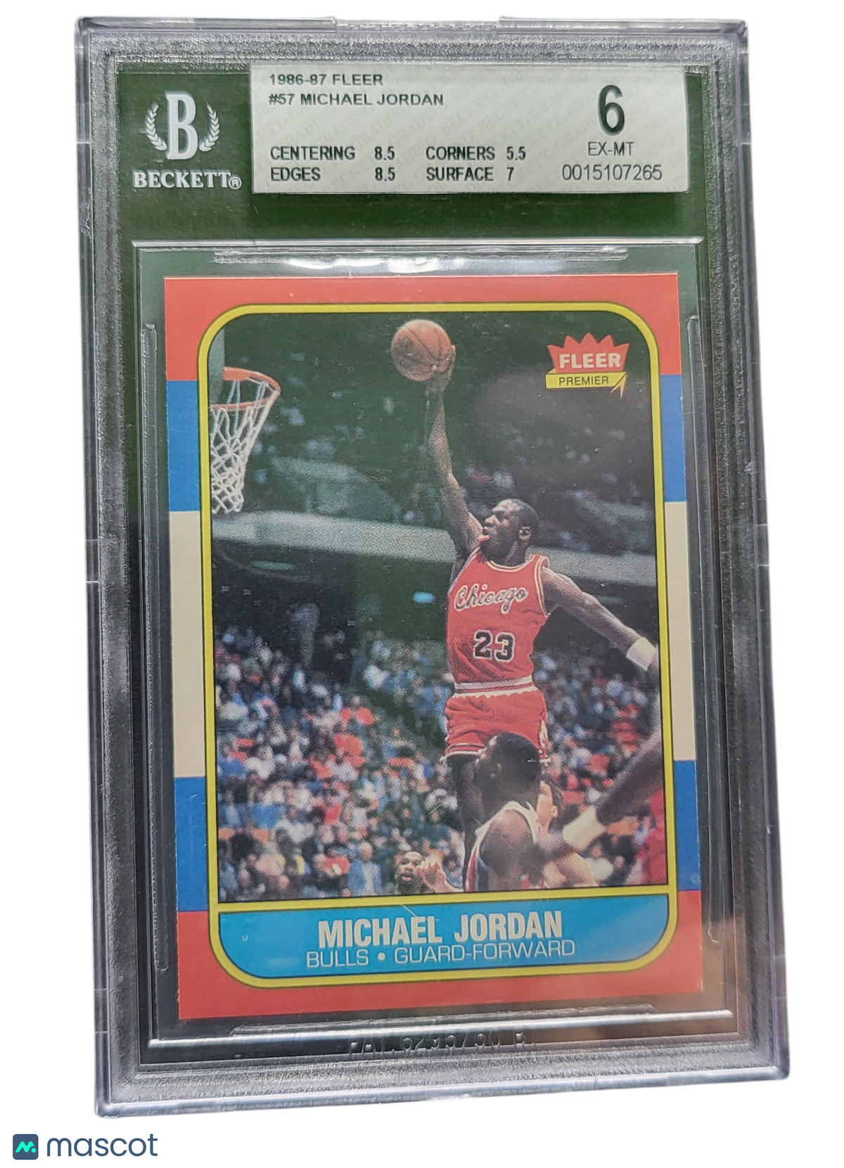 1986 Fleer Michael Jordan #57
