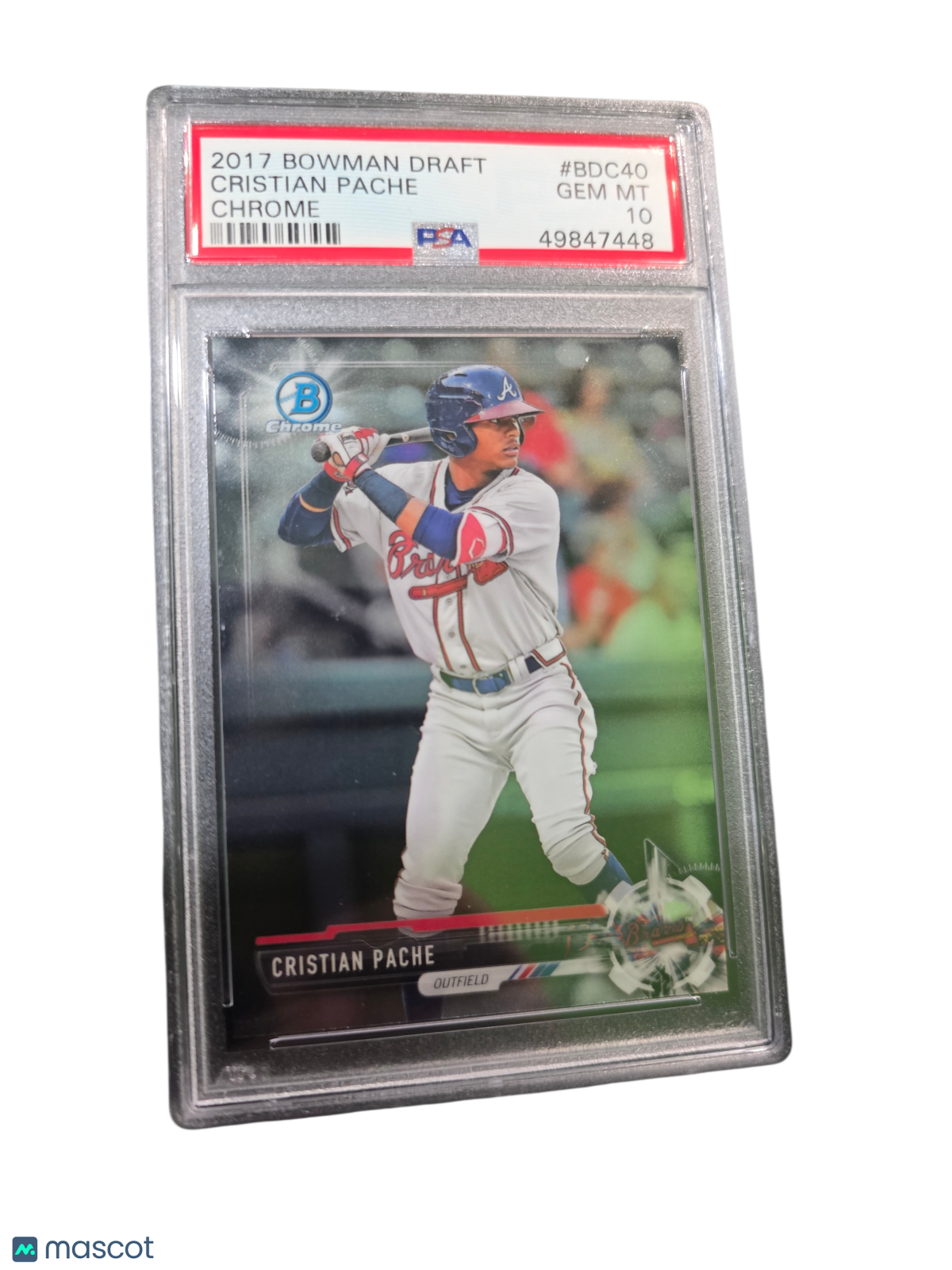 2017 Bowman Draft Cristian Pache #BDC40 Chrome PSA 10
