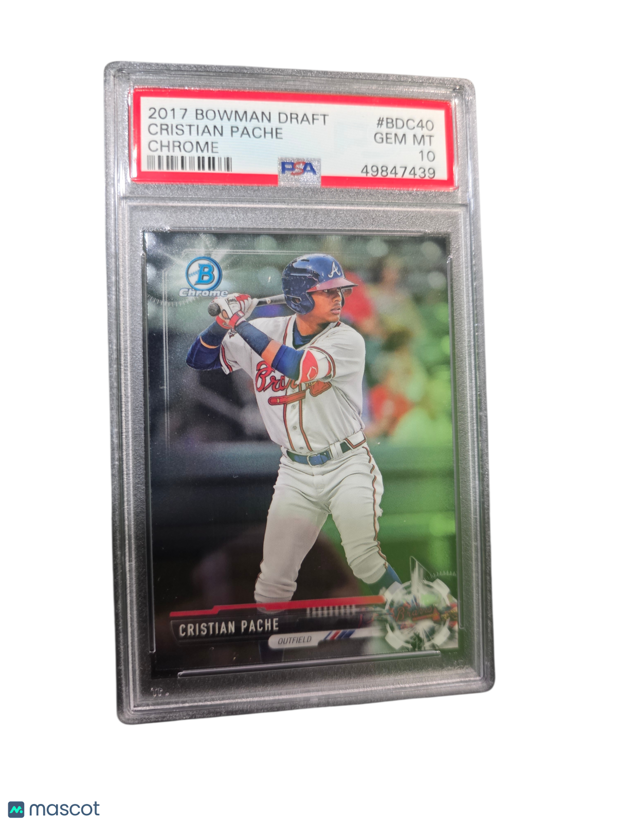 2017 Bowman Draft Cristian Pache #BDC40 Chrome PSA 10
