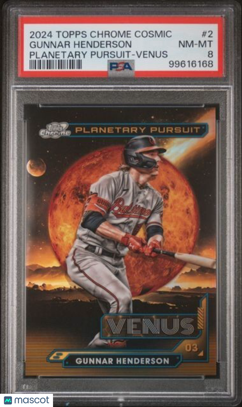2024 Topps Cosmic Chrome Gunnar Henderson #PPV-2 Cosmic Parallel/ PSA 8