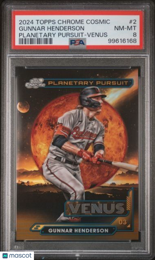 2024 Topps Cosmic Chrome Gunnar Henderson #PPV-2 Cosmic Parallel/ PSA 8