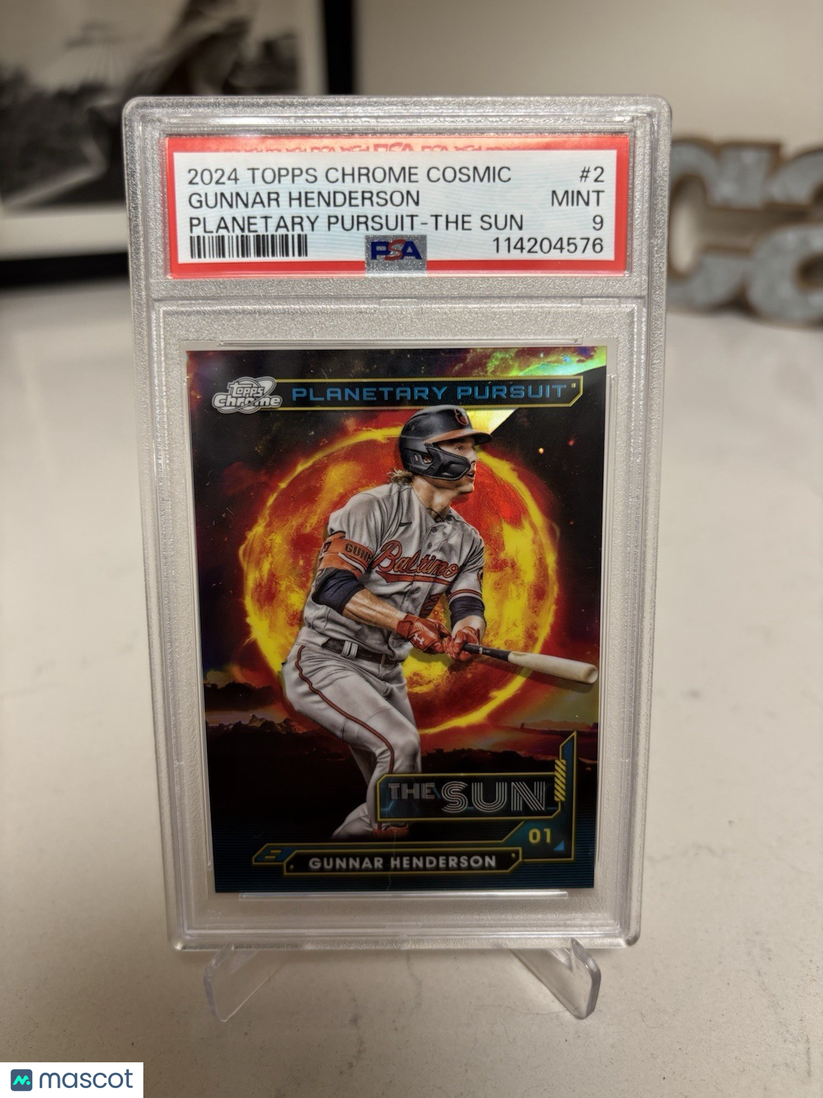 2024 Topps Cosmic Chrome Gunnar Henderson #PPS-2 Sun Parallel/ PSA 9