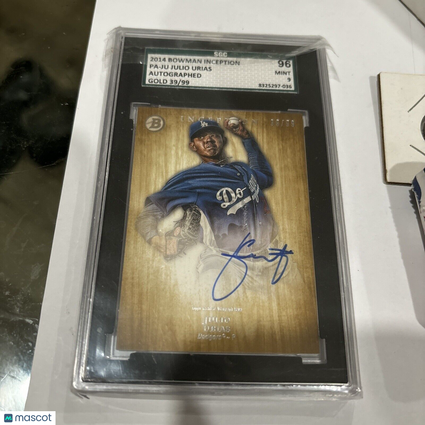 2014 Bowman Inception Julio Urías #PA-JU Inception Rookie SGC 9 Bowman