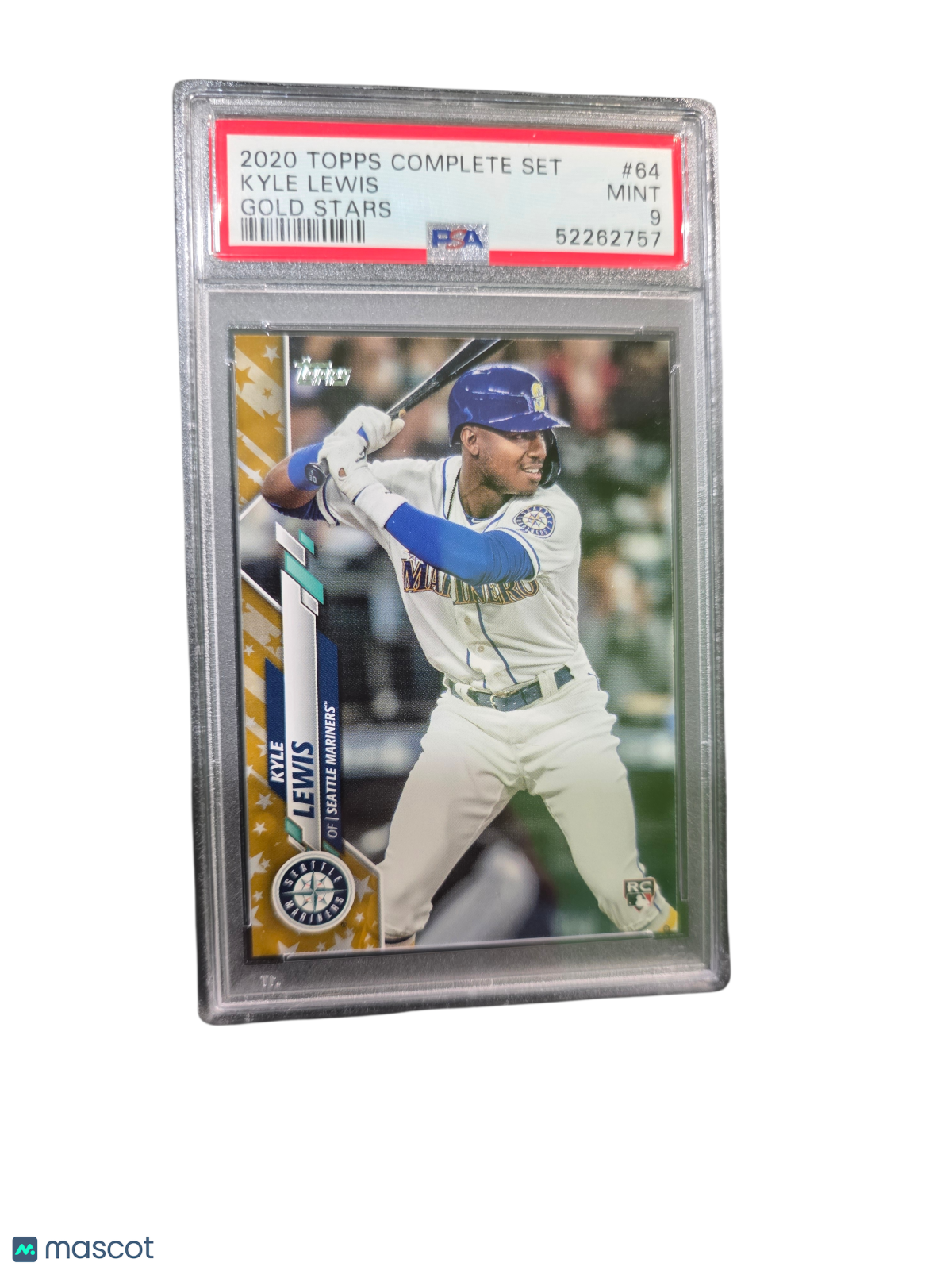 2020 Topps Complete Set Kyle Lewis #64 Gold Stars PSA 9