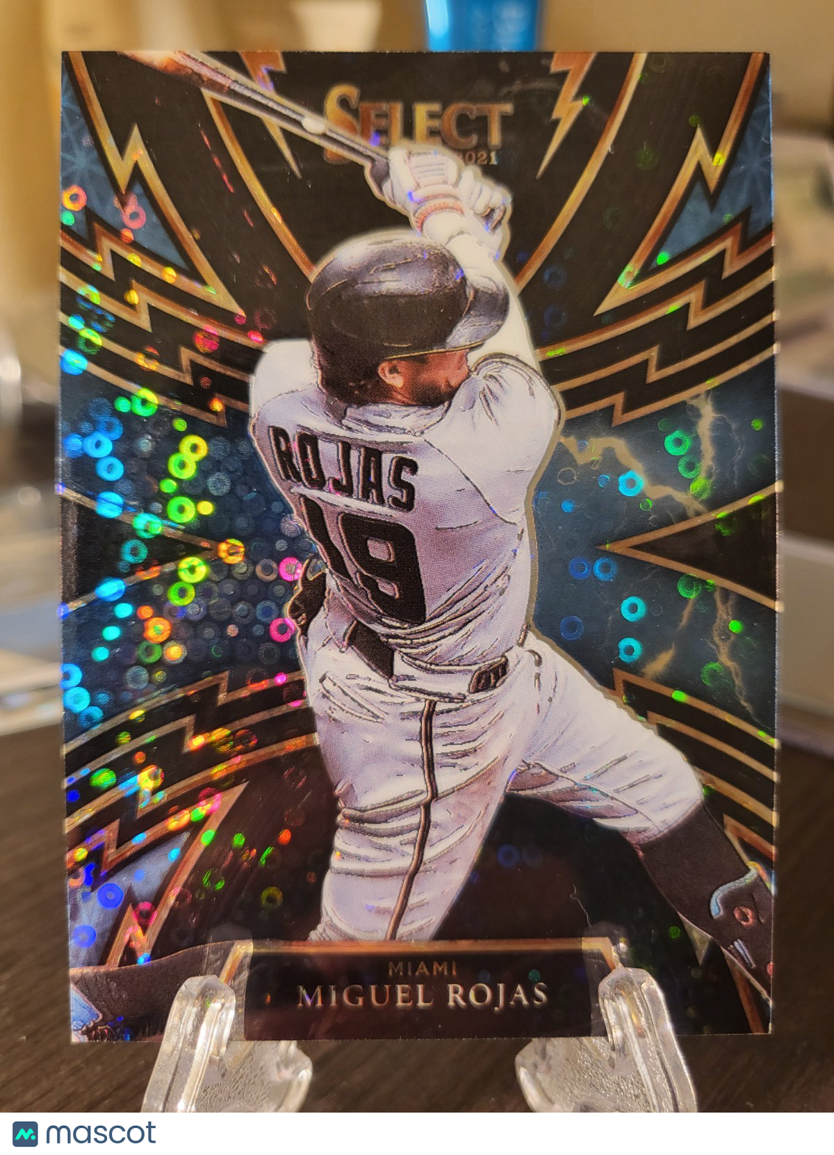 2021 Panini Select Miguel Rojas #SP-9 Black Disco Prizm One of One