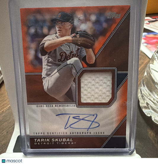 2026 Topps Series 1 Tarik Skubal #MLMA-TS Orange Parallel/Variety Memo