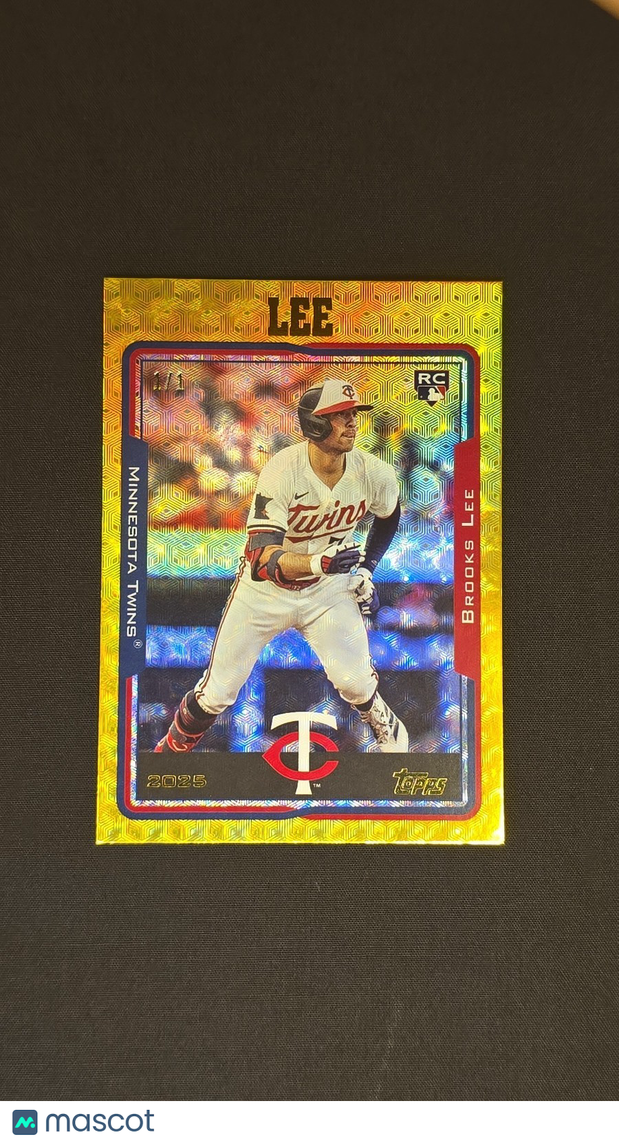 2025 Topps Archives Brooks Lee Parallel/Variety Rookie One of One