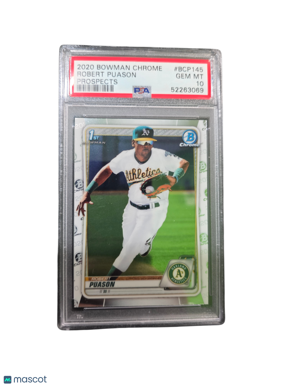 2020 Bowman Chrome Prospects Robert Puason #BCP145 PSA 10