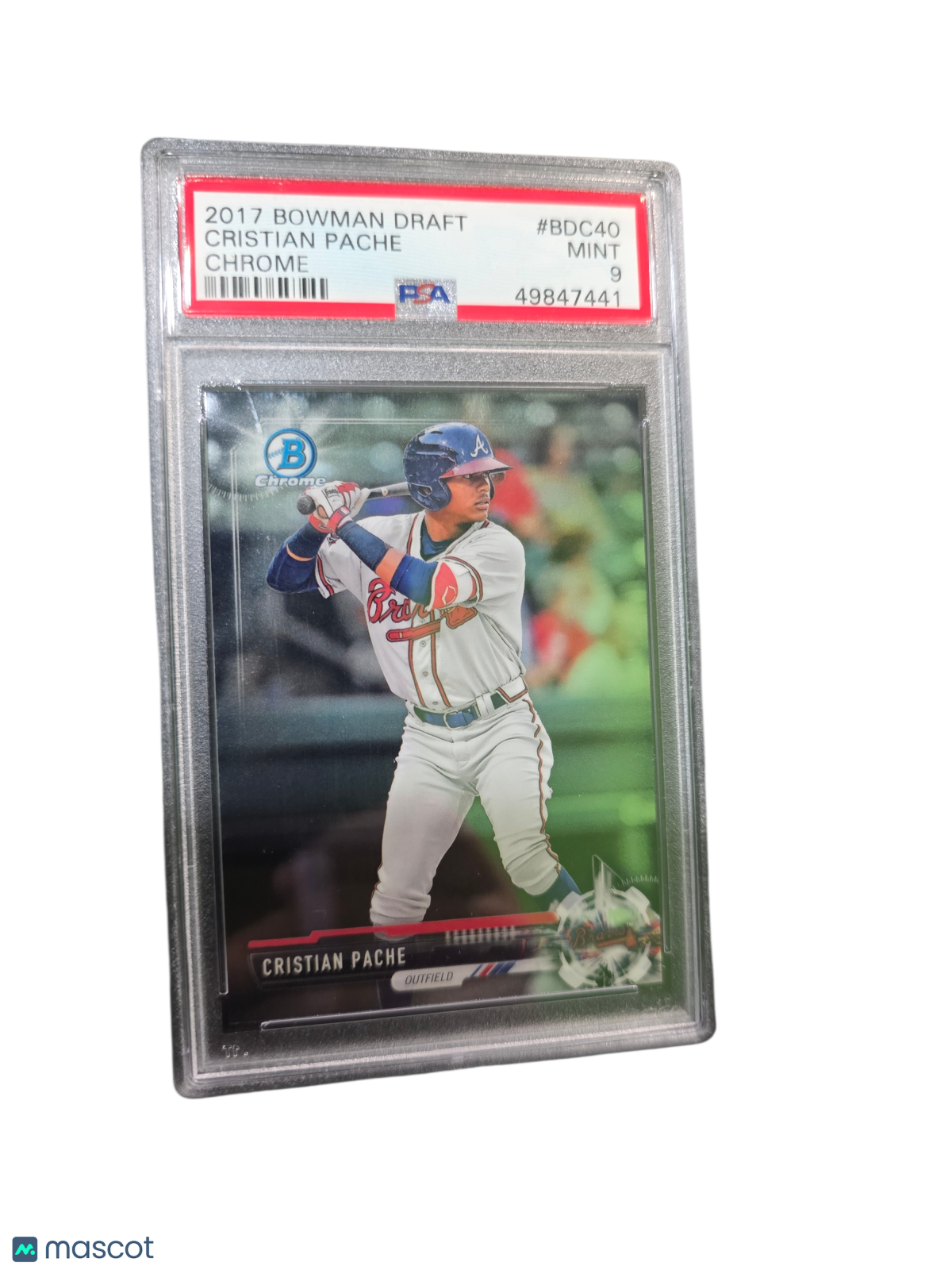 2017 Bowman Draft Cristian Pache #BDC40 Chrome PSA 9
