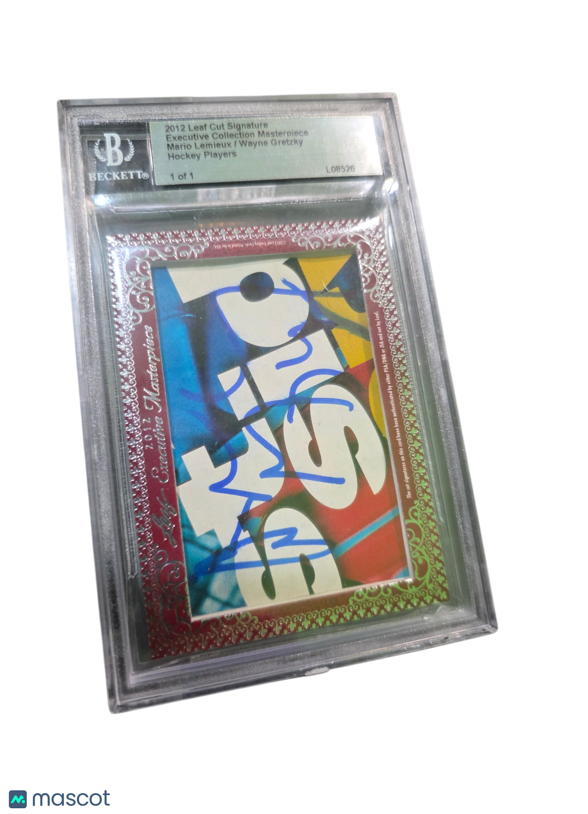 2012 Leaf Cut Signature Masterpiece Wayne Gretzky Mario Lemieux Cut AUTO 1 of 1