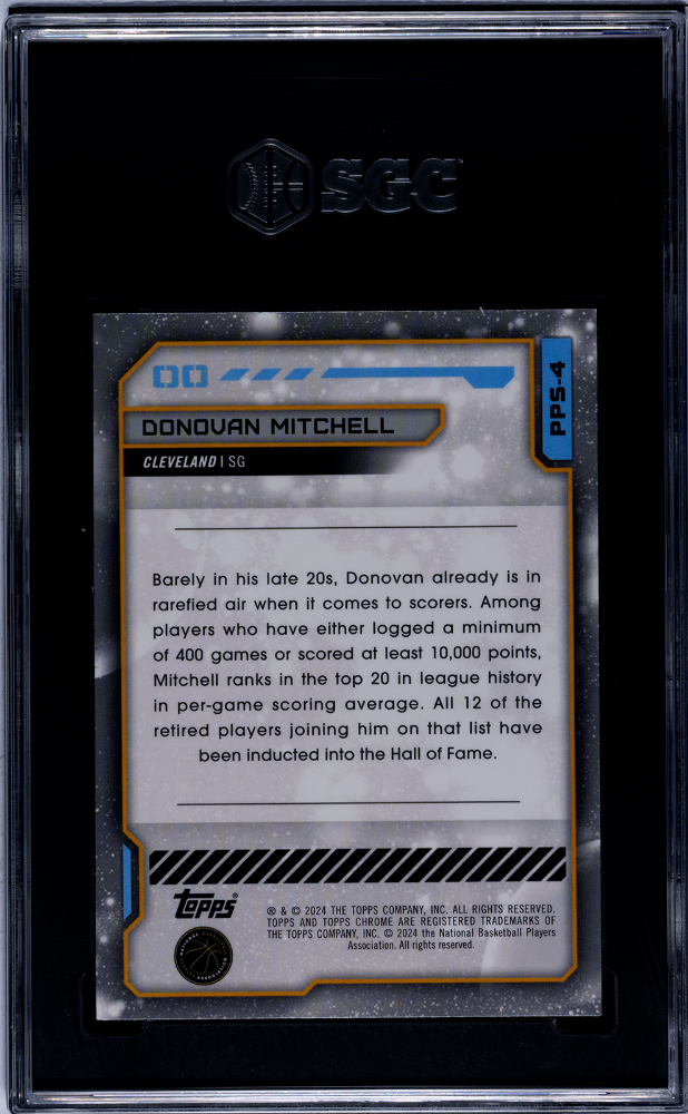 2023 Topps Cosmic Chrome Donovan Mitchell #PPS-4 Planetary Pursuit The Sun SGC 9