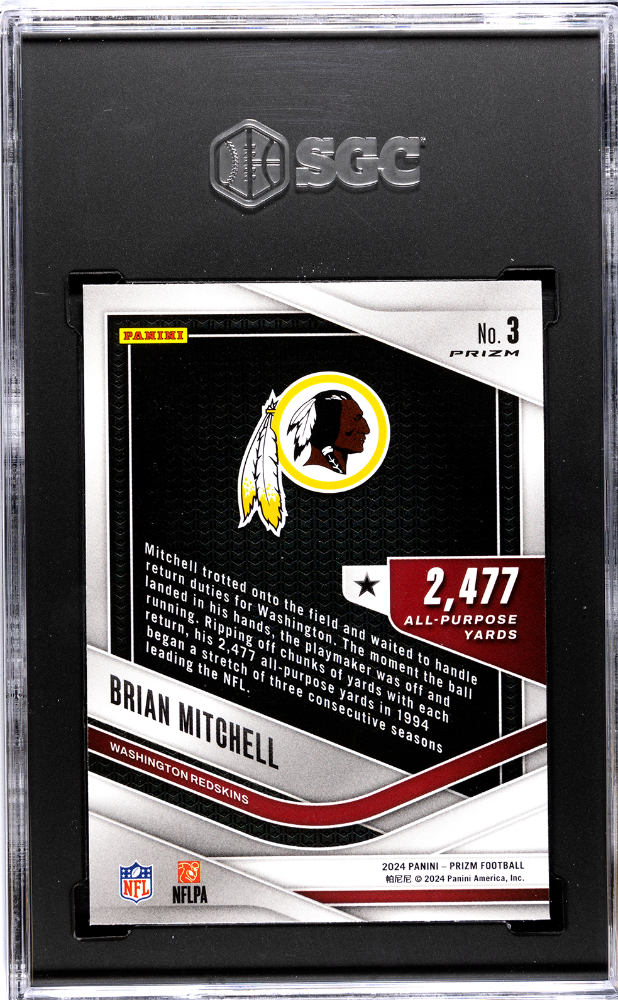 2024 Panini Prizm Brian Mitchell #3 All Purpose SGC 9.5