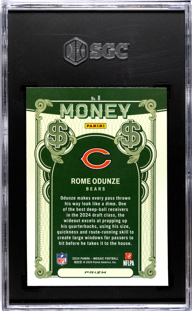 2024 Panini Mosaic Rome Odunze #8 Money SGC 8.5