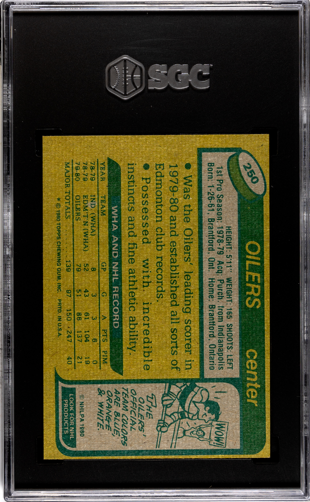 1980 Topps Wayne Gretzky #250 SGC 5.5
